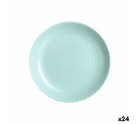 Plato de Postre Luminarc Pampille Turquesa Vidrio (19 cm) (24 Unidades)