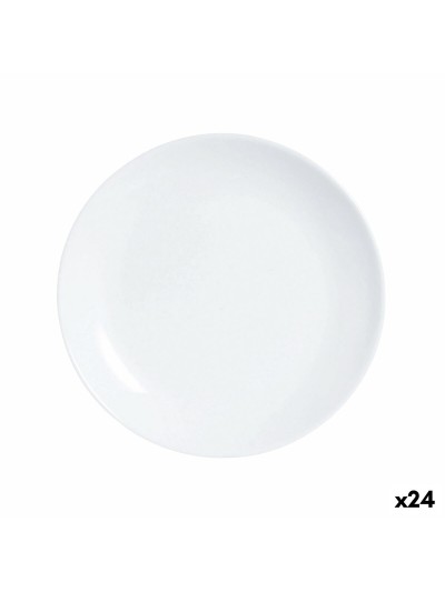 Plato de Postre Luminarc Diwali Blanco Vidrio 19 cm (24 Unidades)