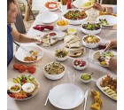 Plato de Postre Luminarc Diwali Blanco Vidrio 19 cm (24 Unidades)