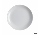 Plato de Postre Luminarc Diwali Gris Vidrio Vidrio templado (19 cm) (24 Unidades)