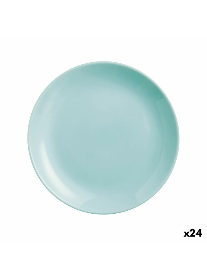 Dessert dish Luminarc Diwali Turquoise Glass (19 cm) (24 Units)