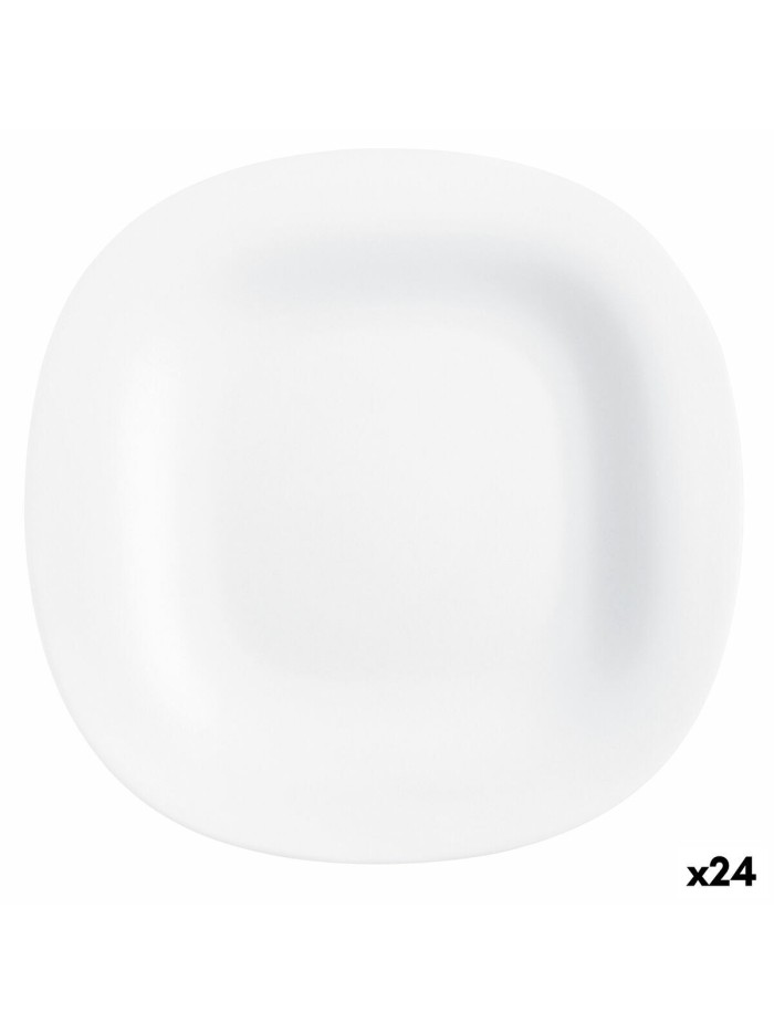Dessert dish Luminarc Carine White Glass (19 cm) (24 Units)