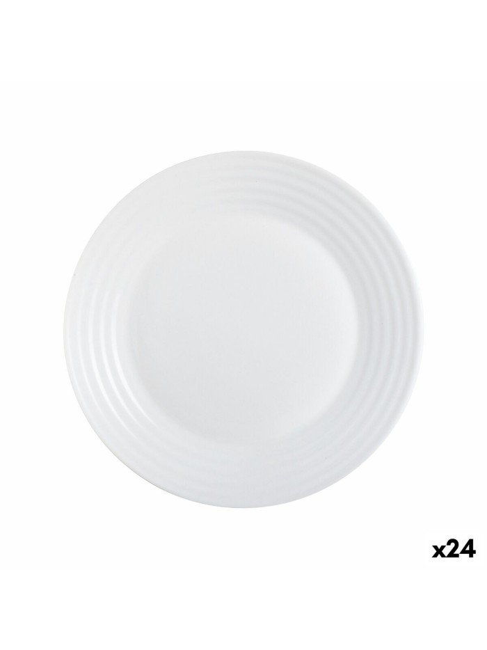 Dessert dish Luminarc Harena White Glass (19 cm) (24 Units)