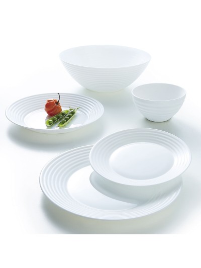 Assiette à dessert Luminarc Harena Blanc verre (19 cm) (24 Unités)