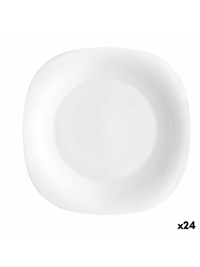Dessert dish Bormioli Rocco Parma White Glass (24 Units)