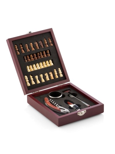 Set de Accesorios para Vino y Ajedrez InnovaGoods 37 Piezas