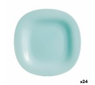 Plato de Postre Luminarc Carine Turquesa Vidrio (19 cm) (24 Unidades)