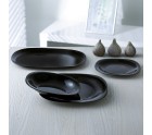 Dessert dish Luminarc Carine Black Glass (19 cm) (24 Units)