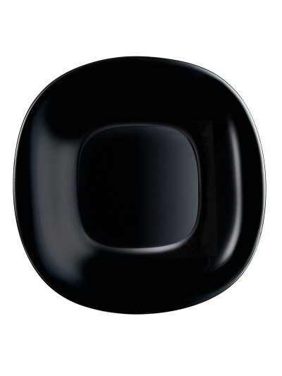 Plato de Postre Luminarc Carine Negro Vidrio (19 cm) (24 Unidades)