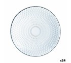 Flat plate Luminarc Pampille Transparent Glass (25 cm) (24 Units)