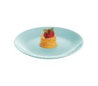 Flat plate Luminarc Pampille Turquoise Glass (25 cm) (24 Units)