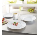 Plat à Gratin Luminarc Trianon Blanc verre (Ø 35 cm) (6 Unités)