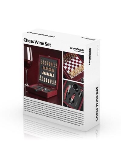 Set de Accesorios para Vino y Ajedrez InnovaGoods 37 Piezas
