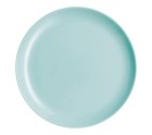 Flat plate Luminarc Diwali Turquoise Glass (25 cm) (24 Units)