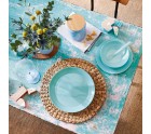 Flat plate Luminarc Diwali Turquoise Glass (25 cm) (24 Units)