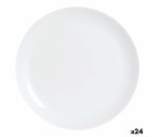 Assiette plate Luminarc Diwali Blanc verre (25 cm) (24 Unités)