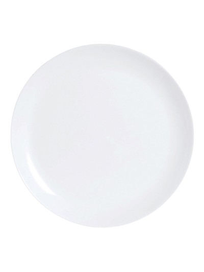 Plato Llano Luminarc Diwali Blanco Vidrio (25 cm) (24 Unidades)