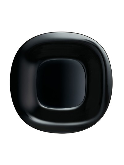 Flat plate Luminarc Carine Black Glass (Ø 26 cm) (24 Units)