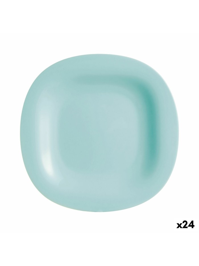 Assiette plate Luminarc Carine Turquoise verre (Ø 27 cm) (24 Unités)