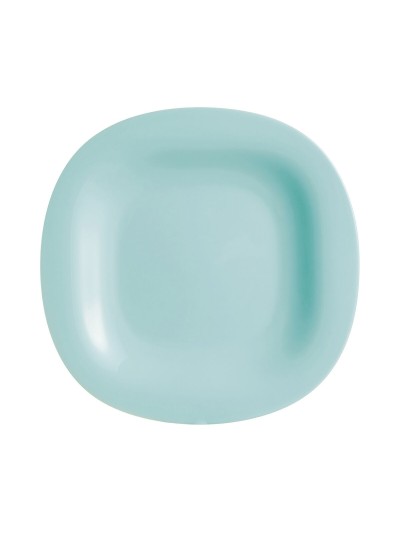 Flat plate Luminarc Carine Turquoise Glass (Ø 27 cm) (24 Units)