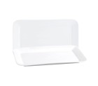 Fuente de Cocina Quid Basic Rectangular Cerámica Blanco (35,8 x 21 cm) (6 Unidades)