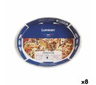 Fuente de Cocina Luminarc Trianon Ovalado Blanco Vidrio (22 x 16 cm) (8 Unidades)