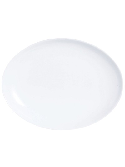Serving Platter Luminarc Diwali Oval White Glass (33 x 25 cm) (12 Units)