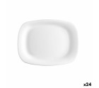 Serving Platter Bormioli Rocco Parma Rectangular White Glass (18 x 21 cm) (24 Units)
