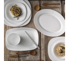 Serving Platter Bormioli Rocco Parma Rectangular White Glass (18 x 21 cm) (24 Units)