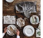 Serving Platter Bormioli Rocco Parma Rectangular White Glass (18 x 21 cm) (24 Units)