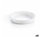 Fuente de Cocina Luminarc Trianon Ovalado Blanco Vidrio (Ø 26 cm) (6 Unidades)