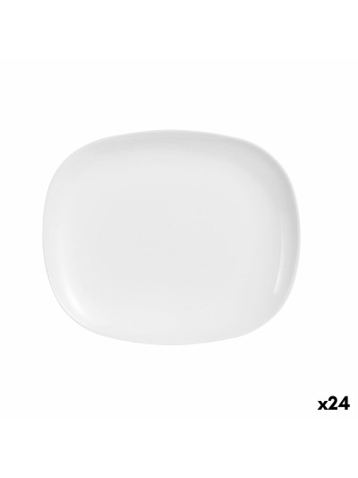 Fuente de Cocina Luminarc Sweet Line Rectangular Blanco Vidrio (28 x 33 cm) (24 Unidades)