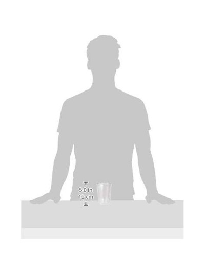 Set de Vasos DeLonghi 5513214611 22 cl Transparente (2 Unidades)