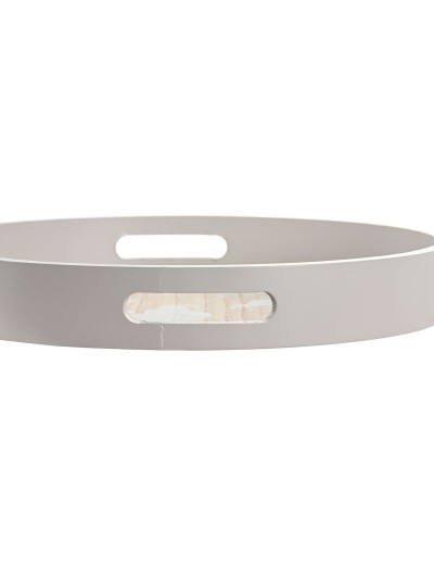 Bandeja de Aperitivos DKD Home Decor Azul Blanco 35 x 35 x 5 cm Madera MDF (2 Unidades)