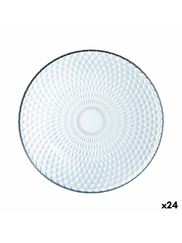 Assiette à dessert Luminarc Pampille Clear Transparent verre (19 cm) (24 Unités)