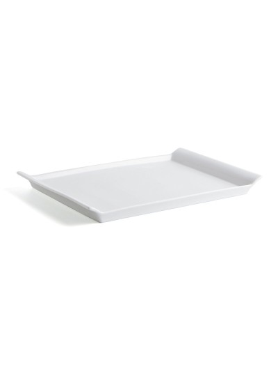 Fuente de Cocina Quid Gastro Fresh Rectangular Cerámica Blanco (36 x 25 cm) (6 Unidades)