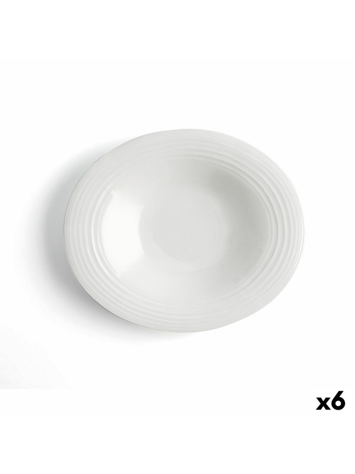 Deep Plate Ariane A'bordo Ceramic White (Ø 29 cm) (6 Units)