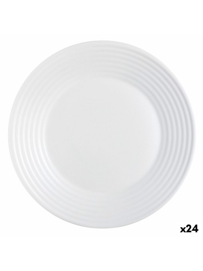 Bajo Plato Luminarc Harena Blanco Vidrio (Ø 27 cm) (24 Unidades)