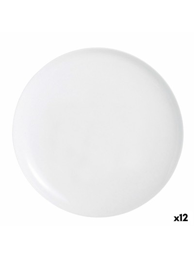 Plato para Pizza Luminarc Friends Time Blanco Vidrio Ø 32 cm (12 Unidades)