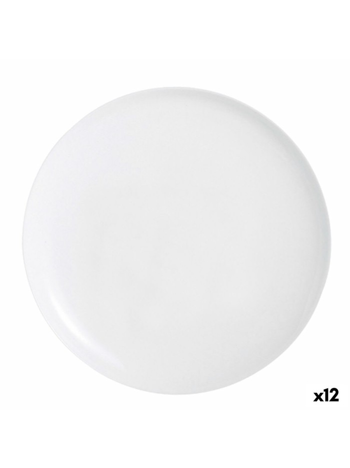 Pizza Plate Luminarc Friends Time White Glass Ø 32 cm (12 Units)