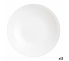 Plato Llano Luminarc Friends Time Blanco Vidrio Ø 26 cm Multiusos (12 Unidades)