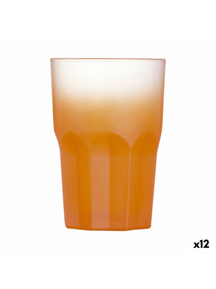 Glass Luminarc Summer Pop Orange Glass 12 Units 400 ml