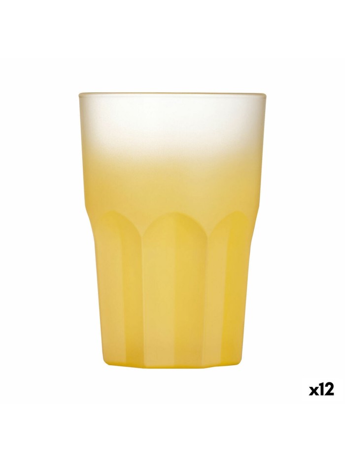Glass Luminarc Summer Pop Yellow Glass 12 Units 400 ml