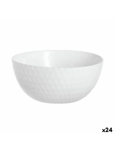 Bol Luminarc Pampille Blanco Blanco Vidrio 13 cm (24 Unidades)