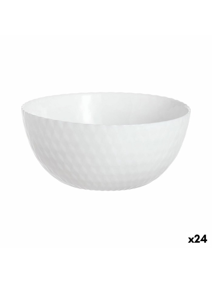 Bowl Luminarc Pampille Blanco White Glass 13 cm (24 Units)