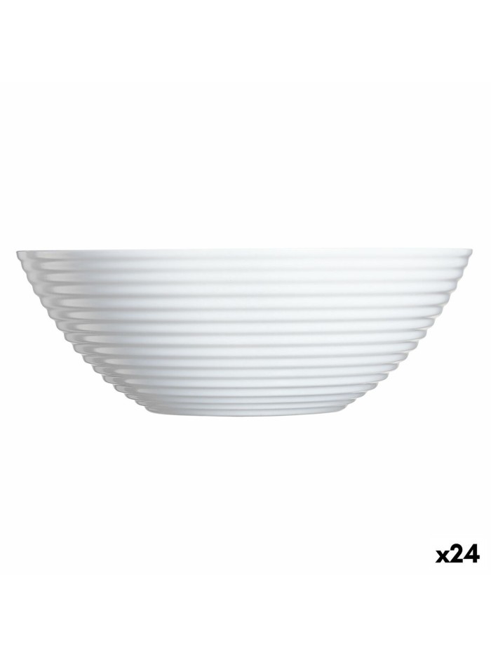 Bowl Luminarc Harena White Glass 16 cm Multi-use (24 Units)