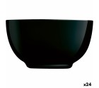 Bowl Luminarc Diwali Noir Black Glass Tempered glass 14,5 cm (24 Units)