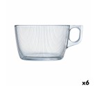 Taza Luminarc Stripy Grande Transparente Vidrio (500 ml) (6 Unidades)
