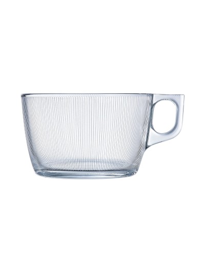 Cup Luminarc Stripy Large Transparent Glass (500 ml) (6 Units)
