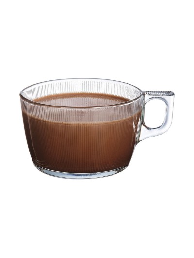 Cup Luminarc Stripy Large Transparent Glass (500 ml) (6 Units)